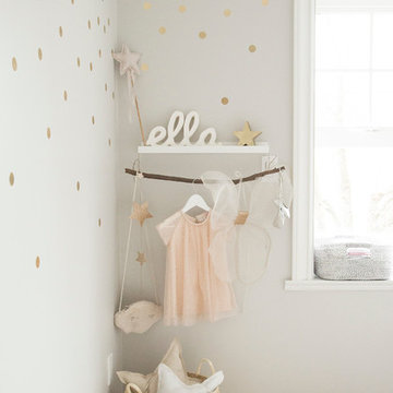 Ella's Pink and Gold Toddler Girl Room