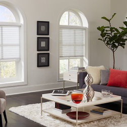 Radiance Light Filtering Sheer Shade in Linen 2.5 Sky - Venetian Blinds