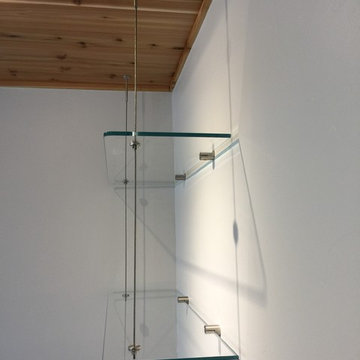 Glass shelving