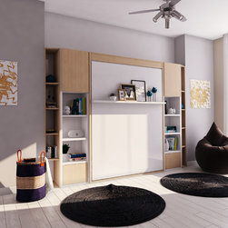 Bellezza - Queen Wall Bed - Bookcases