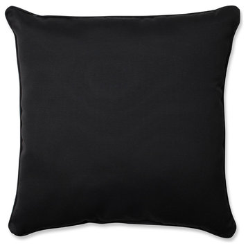 Fresco Black 25" Floor Pillow