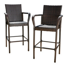 Outdoor Bar Stools Up To 70 Off Free Shipping On Select Items Gdfstudio Outdoor Wicker Bar Stools Set Of 2 Brown