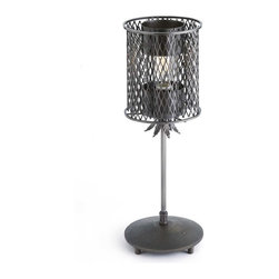 Matrix 7.5" Table Lamp | Black Brushed Steel - Table Lamps