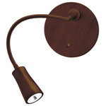 Access Lighting - Epiphanie, 70003LED, Gooseneck Wall Lamp, Bronze - 1 x 3w LED Module Base Bulb (Bulb Included)