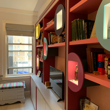 View Showing Bookcase Detail With Niches