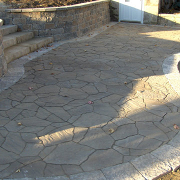 Curving Patio and walking areas
