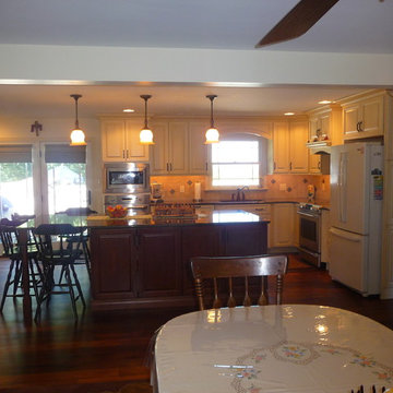 Creme colored cabinets