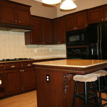 AFTER-BEAUTIFIUL FAUX WOOD CABINETS