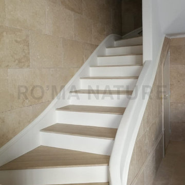 Escalier en Travertin sur-mesure