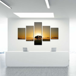 Multi Panel Artworks - Diamond Quintych - Fine Art Prints