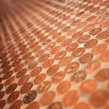 Bathroom Penny Floor