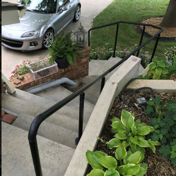 Satin Black Stair Railing