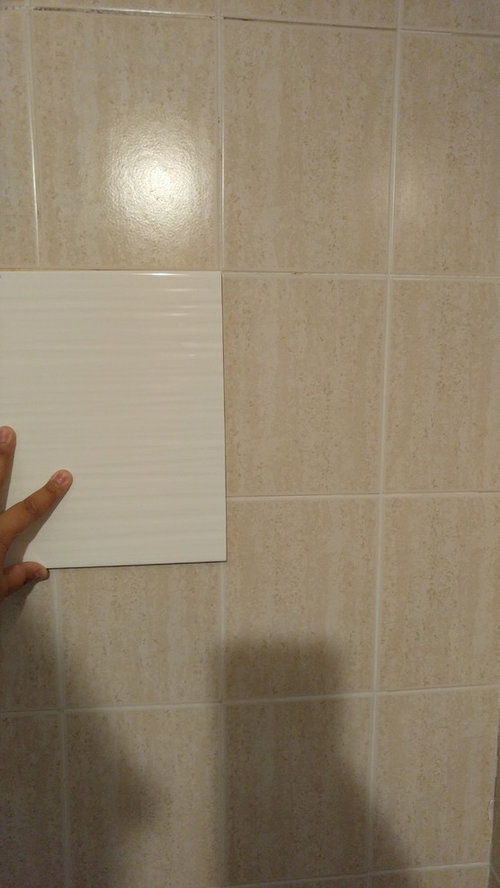 removed bottom row of tile now try to match tile or retile with new?