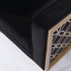 Veera Black and Gold Accent Chair