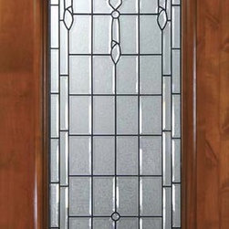 Slab Home Single Door 80 Knotty Alder Palacio Full Lite Glass - Front Doors