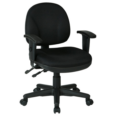 Sculptured Task Chair, Black