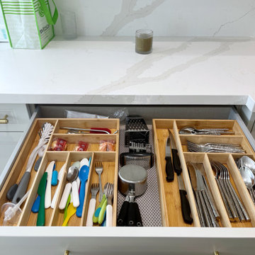 Before: Bamboo Cutlery Organizers That Don’t Fit and Ruin the Aesthetics