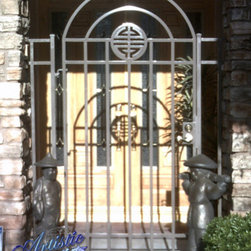 Chi Courtyard Entry Gate - Home Fencing And Gates