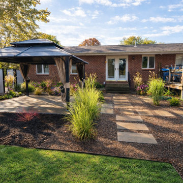 Modern Pea Stone Patio Installation in Clifton Park, NY