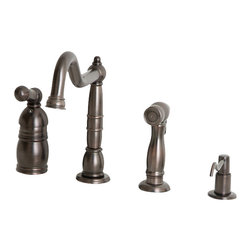 Giagni Giardino LK103 Traditional Single Lever Faucet with Spray - Kitchen Faucets