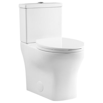 Swiss Madison SM-2T257 Sublime II 1.28 GPF Dual Flush Two Piece - Glossy White