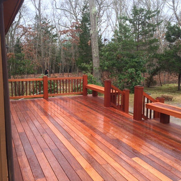 N.L.O.L.C. Mahogany deck with rails and benches