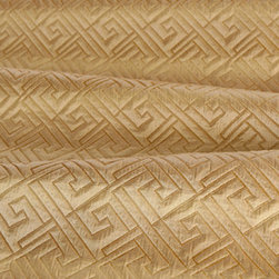 Matelasse Greek Key Upholstery in Pearl - Upholstery Fabric