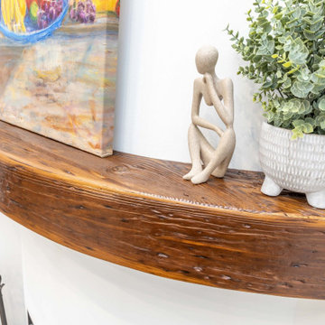 Mantel - Mushroom Wood Beehive Mantel - Grannis Beehive Mantel