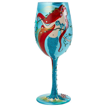"Mermaid" Wine Glass