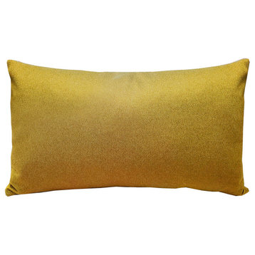 Rio Grande Ochre Gold Throw Pillow 12x20