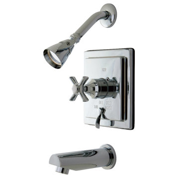 Kingston Brass Tub And Shower Faucets With Polished Chrome Finish KB86510ZX