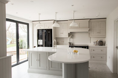 Photo of a large modern kitchen in Berkshire.