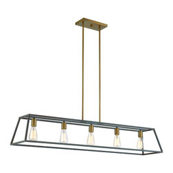Five Light Linear Pendant - Kitchen Island Lighting