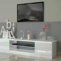 Modern TV Stand MIST, Italy | White - $735 - Entertainment Centers And Tv Stands