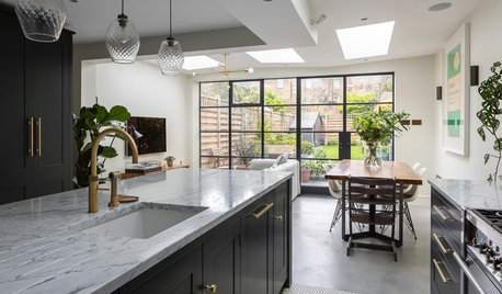 Kitchen Tour: A Dark Green Painted Kitchen With a Gorgeous Pantry
