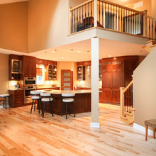 brown cabinet kitchens
