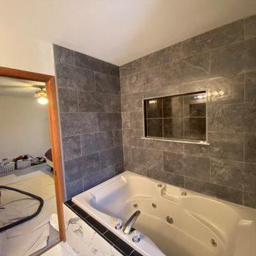 Master Shower and Jacuzzi Surround