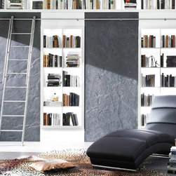 Stainless Steel Rolling Library Ladders - Storage And Organization