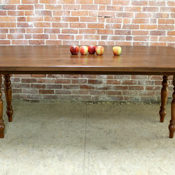 Reclaimed Oak Drop Leaf Farm Table - Table &agrave; manger