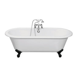 Cambridge bath with traditional cast iron feet - Bathtubs