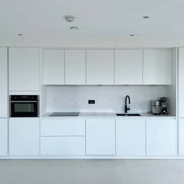 Modern Minimalist White Kitchen