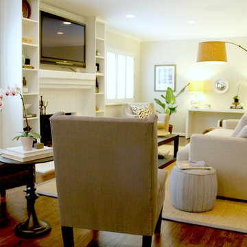 Seating Arrangement in Luxe Living Room