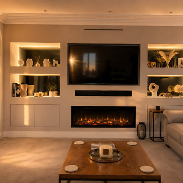 Bespoke Fireplace Media Wall