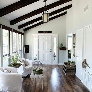 Black ceiling beams