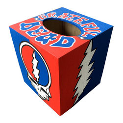 Hand Painted Grateful Dead Tissue Box Cover - Products