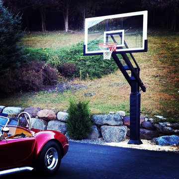 Christopher B's Pro Dunk Diamond Basketball System on a 50x35 in Hardwick, NJ