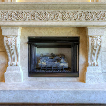 Stone Fireplace Mantels