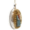 Marolin Madonna With Child Glass Ornament Feather Tree 2011030
