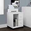 Office, File Cabinet, Printer Cart, Mobile, Storage, Work, Laminate, White