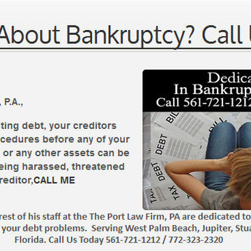 Bankruptcy Attorney - The Port Law Firm, PA (561) 721-1212
